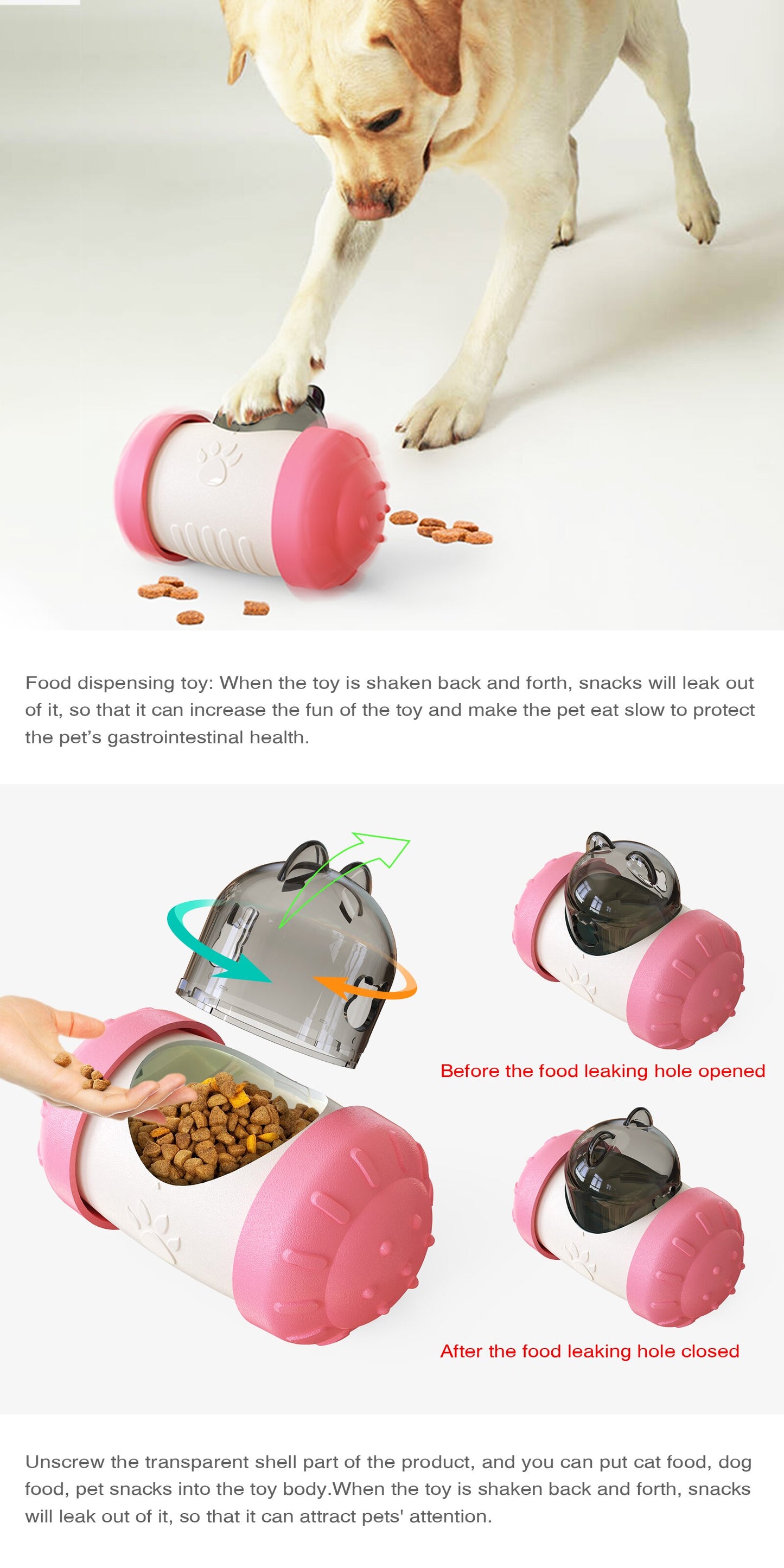 Interactive Pet Food Swing Toy